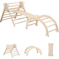 Kletterdreieck für Kinder 3 in 1 Klettergerüst Holzspielzeug 60 kg Belastbar - Swanew von SWANEW