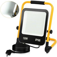 Swanew led Baustrahler Fluter stativ 6000K Austellenlampe led Fluter Floodlight IP66 150W von WOLKETON