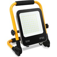 Swanew led Baustrahler Fluter stativ 6000K Austellenlampe led Fluter Floodlight IP66 50W von RANDACO