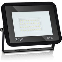 Led Fluter Baustrahler 30W Strahler Kaltweiß Außenstrahler Arbeitsleuchte IP66 Wasserdicht Flutlicht Scheinwerfer - Swanew von SWANEW