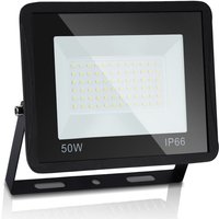 Led Fluter Baustrahler 50W Strahler Kaltweiß Außenstrahler Arbeitsleuchte IP66 Wasserdicht Flutlicht Scheinwerfer - Swanew von SWANEW