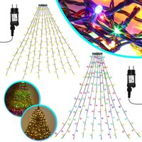 Led Lichterkette Weihnachtsbaum 280 LEDs 2,8m Außen Christbaumbeleuchtung mit Ring led Baummantel 8 Lichtmodi Warmweiß Led Lichterkette Weihnachtsbaum 280 LEDs 2,8m Außen Christbaumbeleuchtung mit Ring led Baummantel 8 Lichtmodi Warmweiß von SWANEW
