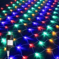 Led Lichternetz Lichterkette Weihnachtsbeleuchtung Lichtervorhang Innen Außen Deko 8 Modi IP44 3x2M Bunt - Swanew Led Lichternetz Lichterkette Weihnachtsbeleuchtung Lichtervorhang Innen Außen Deko 8 Modi IP44 3x2M Bunt - Swanew von SWANEW