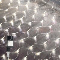 Led Lichternetz Lichterkette Weihnachtsbeleuchtung Lichtervorhang Innen Außen Deko 8 Modi IP44 4.5x1.6M Kaltweiß - Swanew von SWANEW