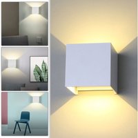 Led Wandleuchte Außen Wohnzimmer Wandlampe IP65 Treppen Keller Flur Esszimmer 12W Weiß Warmweiß - Swanew von SWANEW