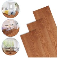 PVC Bodenbelag Vinylboden Selbstklebend mit Holz-Optik, 21 Stück 2,92m² Vinyl Klebefliesen Bodenfliesen Selbstklebend, PVC Boden Rutschfest von SWANEW