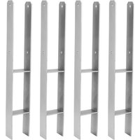 Swanew - Pfostenanker HPfostenanker Einschlaghülse H-Pfostenträger H-Anker 81MM 4x von SWANEW