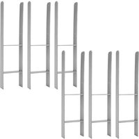 Swanew Pfostenanker Pfostenträger H-Anker H-Träger Stütze Zäune Zaun 101mm 6 Stück von WOLKETON