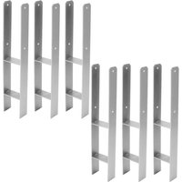 Pfostenanker Pfostenträger H-Anker H-Träger Stütze Zäune Zaun 141mm 6 Stück - Swanew Pfostenanker Pfostenträger H-Anker H-Träger Stütze Zäune Zaun 141mm 6 Stück - Swanew von SWANEW