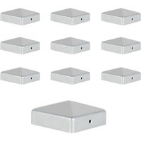 Pfostenkappe Zaunpfahl Abdeckung 10x Pyramide Abdeckkappe 91x91mm Silber Pfostenkappe Zaunpfahl Abdeckung 10x Pyramide Abdeckkappe 91x91mm Silber von SWANEW