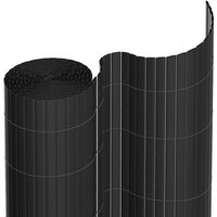Pvc Sichtschutzmatte Sichtschutzzaun Balkonsichtschutz Windschutz Sichtschutz für Zaun Balkon grau 120 x 600 cm - Swanew von SWANEW