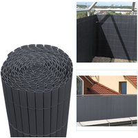 Swanew - pvc Sichtschutzmatte Sichtschutzzaun Sichtschutz für Zaun Balkon Windschutz Grau 140x400cm Swanew - pvc Sichtschutzmatte Sichtschutzzaun Sichtschutz für Zaun Balkon Windschutz Grau 140x400cm von SWANEW