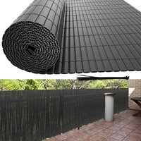 Swanew - pvc Sichtschutzmatte pvc Sichtschutzzaun Windschutz fur Garten Balkon und Terrasse, Anthrazit 120x800cm von SWANEW