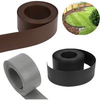 Swanew - Rasenkante Kies Beeteinfassung Mähkante Rasenband Beetumrandung Oberkante Gartenwegen Gartenumrandung Rasenbegrenzung Braun 2500x12.5cm Swanew - Rasenkante Kies Beeteinfassung Mähkante Rasenband Beetumrandung Oberkante Gartenwegen Gartenumrandung Rasenbegrenzung Braun 2500x12.5cm von SWANEW