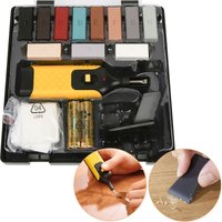 Swanew - Reparatur-Set Fliesen Macken auf keramischen Oberflächen im Handumdrehen beseitigen kabellosen Wachsschmelzer Set 17-teilig 11 Wachsfarben von SWANEW
