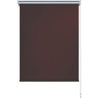 Swanew - Rollo Klemmfix Verdunkelungsrollo ohne Bohren Vorhänge Seitenzugrollo,Braun 80x200cm von SWANEW