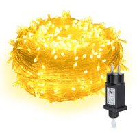 SWANEW 10M 100 LED Lichterkette 8 Lichtmodi Wasserdicht Party Garten Strom Beleuchtung Innen Außen Weihnachten Hochzeit Deko Warmweiß SWANEW 10M 100 LED Lichterkette 8 Lichtmodi Wasserdicht Party Garten Strom Beleuchtung Innen Außen Weihnachten Hochzeit Deko Warmweiß von SWANEW