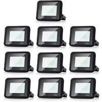 SWANEW 10X LED Fluter Flutlicht Strahler 10W Scheinwerfer Baustrahler Außen Lampe IP65 Warmweiß SWANEW 10X LED Fluter Flutlicht Strahler 10W Scheinwerfer Baustrahler Außen Lampe IP65 Warmweiß von SWANEW