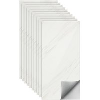 SWANEW 10x Fliesenaufkleber grau Marmor, 60 x 30 cm, Küchenrückwand, Selbstklebende Fliesen, Klebefliesen Küche Wandpaneele für Wanddeko Schlafzimmer SWANEW 10x Fliesenaufkleber grau Marmor, 60 x 30 cm, Küchenrückwand, Selbstklebende Fliesen, Klebefliesen Küche Wandpaneele für Wanddeko Schlafzimmer von SWANEW