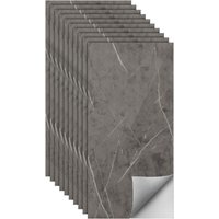 SWANEW 10x Fliesenaufkleber grau Marmor, 60 x 30 cm, Küchenrückwand, Selbstklebende Fliesen, Klebefliesen Küche Wandpaneele für Wanddeko Schlafzimmer SWANEW 10x Fliesenaufkleber grau Marmor, 60 x 30 cm, Küchenrückwand, Selbstklebende Fliesen, Klebefliesen Küche Wandpaneele für Wanddeko Schlafzimmer von SWANEW