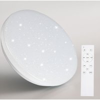 SWANEW 24W LED Deckenleuchte mit Sternenhimmel-Effekt und Dimmbarkeit für Energiesparlampen mit Fernbedienung - Kaltweiß und Warmweiß von SWANEW