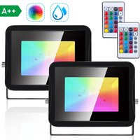 SWANEW 2er 50W RGB Fluter Strahler IP67 Outdoor Farbwechselhafte Scheinwerfer Außen SWANEW 2er 50W RGB Fluter Strahler IP67 Outdoor Farbwechselhafte Scheinwerfer Außen von SWANEW