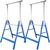 2x Geruestbock Klappbock Teleskop Unterstellbock 7-fach hoehenverstellbar Boecke Geruest Geruestboecke bis 250 belastbar - Swanew von SWANEW