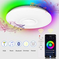 SWANEW 36W LED Deckenleuchte mit Sternenhimmel-Effekt für den Flur im Wohnzimmer, Bluetooth-Musik von SWANEW