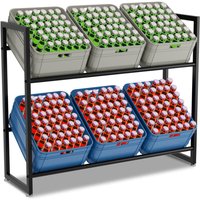 SWANEW 4x Getränkekistenregal Kistenregal für 6 Kisten Getränkekistenhalter Getränkekistenständer 105x32x85cm SWANEW 4x Getränkekistenregal Kistenregal für 6 Kisten Getränkekistenhalter Getränkekistenständer 105x32x85cm von SWANEW