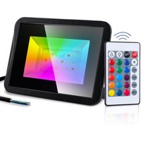 SWANEW 50W RGB Fluter Außenleuchte IP67 Strahler Lampe Baustrahler Wasserdicht Licht LED Flutbeleuchtung Scheinwerfer von SWANEW