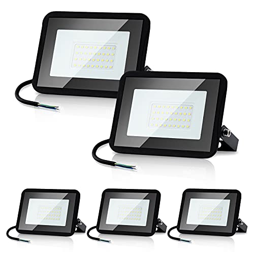 SWANEW 5x50W LED Aussenstrahler, LED Strahler Außen & Innen 6000K 4250LM Außenleuchte Superhell, IP66 Wasserdicht Strahler Außen, LED Scheinwerfer 230V Kaltweiß für Sportplatz, Hof SWANEW 5x50W LED Aussenstrahler, LED Strahler Außen & Innen 6000K 4250LM Außenleuchte Superhell, IP66 Wasserdicht Strahler Außen, LED Scheinwerfer 230V Kaltweiß für Sportplatz, Hof von SWANEW