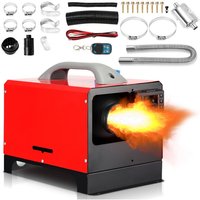8KW Diesel Standheizung 12V Diesel Luftheizung Auto Dieselheizung mit LCD-Display für Auto Boote lkw Wohnmobil Bus, Rot - Swanew von SWANEW