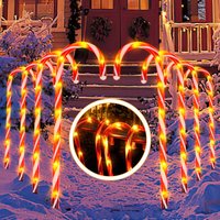 SWANEW 8er Set LED Zuckerstange Weihnachtsdeko Lichterkette mit Timerfunktion Weihnachtsbeleuchtung Leuchtstab Batteriebetrieben Zeitschaltuhr SWANEW 8er Set LED Zuckerstange Weihnachtsdeko Lichterkette mit Timerfunktion Weihnachtsbeleuchtung Leuchtstab Batteriebetrieben Zeitschaltuhr von SWANEW