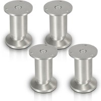 8er Set Möbelfüße Tischbeine Sockelfuß Tischfuß Möbel Aluminiumlegierung Höhe:200 mm - Swanew von SWANEW