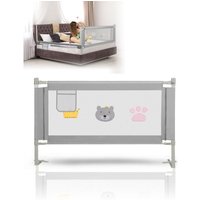 SWANEW Bettgitter 150x70cm Bettschutzgitter Kinderbettgitter Babybettgitter Rausfallschutz für Bett Grau SWANEW Bettgitter 150x70cm Bettschutzgitter Kinderbettgitter Babybettgitter Rausfallschutz für Bett Grau von SWANEW