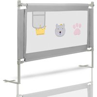 SWANEW Bettgitter Bettschutzgitter Höhenverstellbar Kinderbettgitter 200 x 98 cm Gitter Kinderbett Fallschutz Bett Darkgray SWANEW Bettgitter Bettschutzgitter Höhenverstellbar Kinderbettgitter 200 x 98 cm Gitter Kinderbett Fallschutz Bett Darkgray von SWANEW