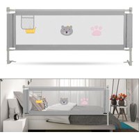 SWANEW Bettgitter Kinder Bettschutzgitter Höhenverstellbar 200cm Rausfallschutz Bett für Kinder, Kinderbettgitter mit luftiges Netz, für Familienbett SWANEW Bettgitter Kinder Bettschutzgitter Höhenverstellbar 200cm Rausfallschutz Bett für Kinder, Kinderbettgitter mit luftiges Netz, für Familienbett von SWANEW