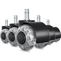 SWANEW Bürostuhlrollen 5x Stuhlrollen 11x22mm 360 Grad Drehung kratzerfrei für Bürostuhl Gaming-Stuhl von SWANEW