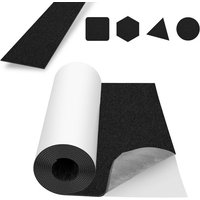 SWANEW Filz selbstklebend 100x150cm, Filzgleiter selbstklebend, Möbelgleiter Klebefilz Möbel, Kratzschutz Schwarz von SWANEW