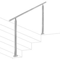 SWANEW Geländer Treppengeländer Ø 42mm Edelstahl Handlauf für Innen und Außen geeignet 160cm mit 0 Querstreben SWANEW Geländer Treppengeländer Ø 42mm Edelstahl Handlauf für Innen und Außen geeignet 160cm mit 0 Querstreben von SWANEW