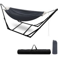 SWANEW Hängematte mit Gestell Hängematten Dunkelgrau Outdoor Stabhängematte Hängesessel bis 150kg SWANEW Hängematte mit Gestell Hängematten Dunkelgrau Outdoor Stabhängematte Hängesessel bis 150kg von SWANEW