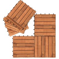 SWANEW Holzfliesen 11 fliesen Terrassenfliesen 1㎡ Akazien bodenfliesen 30x30cm Klickfliese Bodenbelag Drainage wetterfest SWANEW Holzfliesen 11 fliesen Terrassenfliesen 1㎡ Akazien bodenfliesen 30x30cm Klickfliese Bodenbelag Drainage wetterfest von SWANEW
