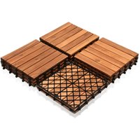 SWANEW Holzfliesen Terrassenfliese Akazie 6m² 30x30cm Bodenbelag Balkonfliesen Drainage Garten Klickfliese Terrassenfliesen SWANEW Holzfliesen Terrassenfliese Akazie 6m² 30x30cm Bodenbelag Balkonfliesen Drainage Garten Klickfliese Terrassenfliesen von SWANEW