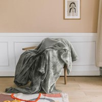 SWANEW Kuscheldecke Flanell 150x200 cm uni grau superweich für Winter Couchdecke und Bettüberwurf von SWANEW