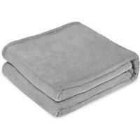 SWANEW Kuscheldecke Wohndecke Fleecedecke Flauschige Super weich,Grau - 130x170cm - Grau von SWANEW