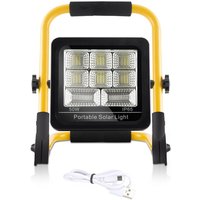 Swanew - led Akku Fluter Solar Baustrahler 50W Arbeitsleuchte Handlampe Außenlampe von SWANEW