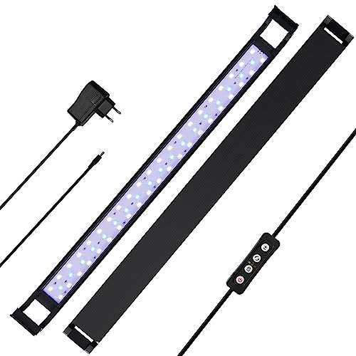 SWANEW LED Aquarium Beleuchtung,Aquariumbeleuchtung Lampe Weiß Blau Licht 20W 75-100CM Aquarium Lampe mit Verstellbarer Halterung für Süßwasser-Aquarien, Nicht wasserdicht SWANEW LED Aquarium Beleuchtung,Aquariumbeleuchtung Lampe Weiß Blau Licht 20W 75-100CM Aquarium Lampe mit Verstellbarer Halterung für Süßwasser-Aquarien, Nicht wasserdicht von SWANEW