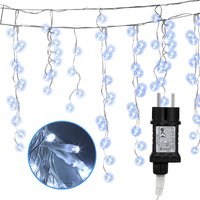 SWANEW LED Eisregen Eiszapfen Deko Weihnachten Fenster Lichterkette Außen,KaltWeiß - KaltWeiß 400 LED SWANEW LED Eisregen Eiszapfen Deko Weihnachten Fenster Lichterkette Außen,KaltWeiß - KaltWeiß 400 LED von SWANEW