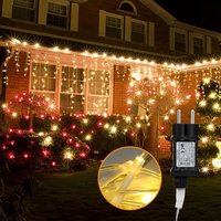 SWANEW LED Eisregen Eiszapfen Deko Weihnachten Fenster Lichterkette Außen,Warmweiß - Warmweiß 200 LED SWANEW LED Eisregen Eiszapfen Deko Weihnachten Fenster Lichterkette Außen,Warmweiß - Warmweiß 200 LED von SWANEW