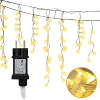 SWANEW LED Eisregen Eiszapfen Deko Weihnachten Fenster Lichterkette Außen,Warmweiß - Warmweiß 400 LED SWANEW LED Eisregen Eiszapfen Deko Weihnachten Fenster Lichterkette Außen,Warmweiß - Warmweiß 400 LED von SWANEW